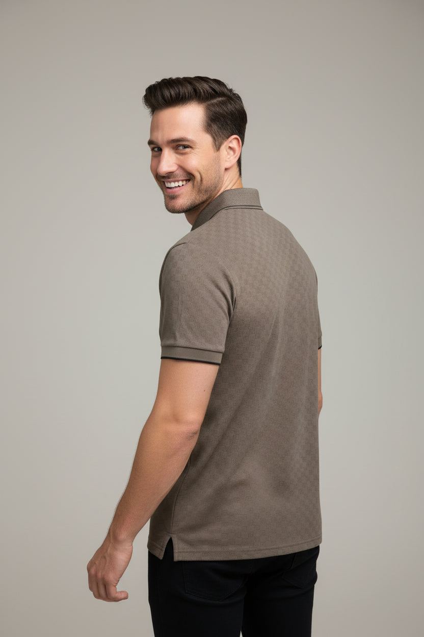 Moderno Men's Polo Shirt — Light Khaki