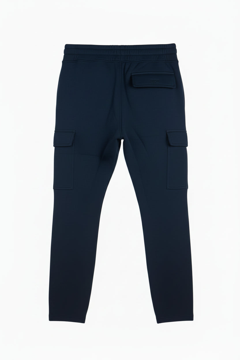 Men's Cargo Fleece Pants, Open Bottom