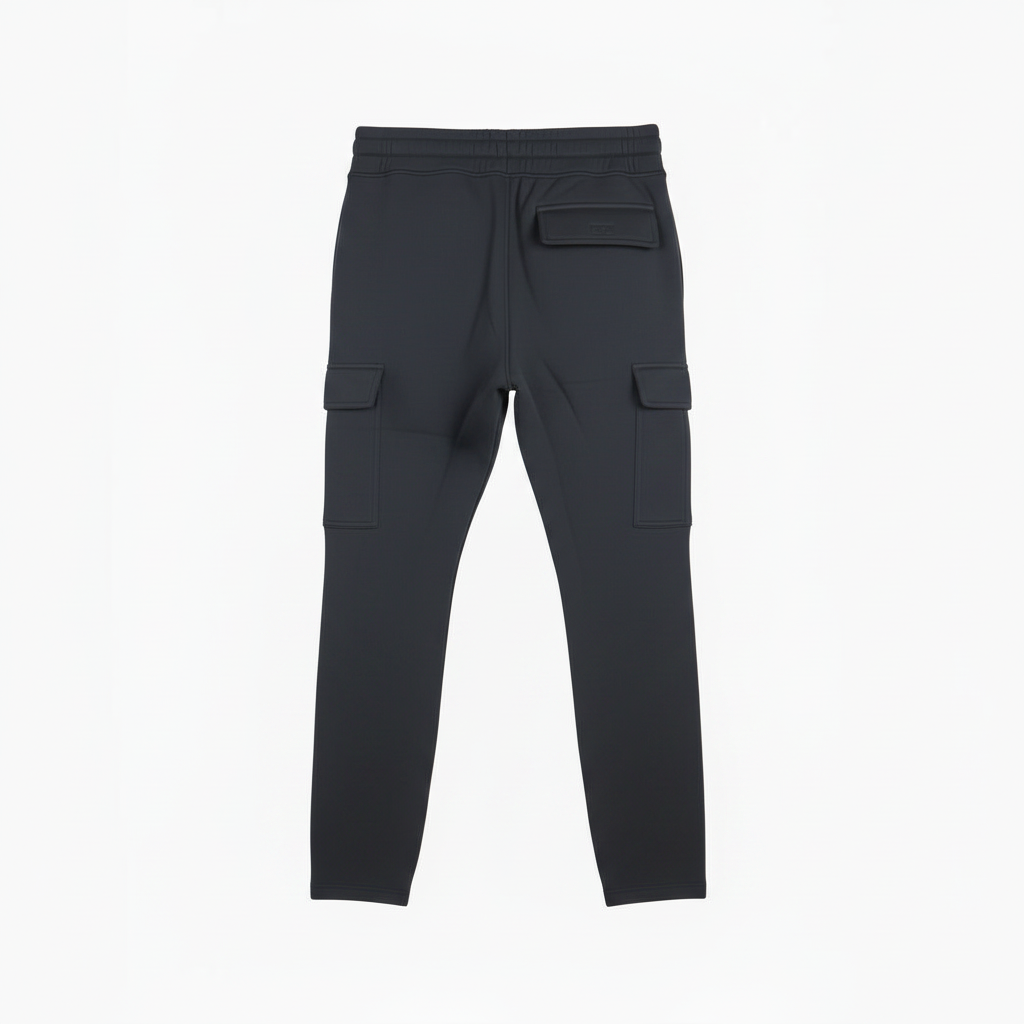 Men's Cargo Fleece Pants, Open Bottom