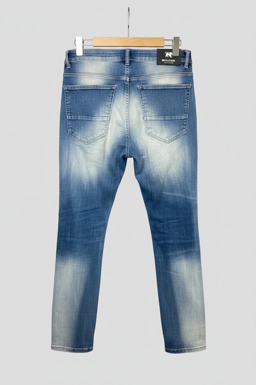Men's Blue Straight Fit Jeans | One Culture | North Standard