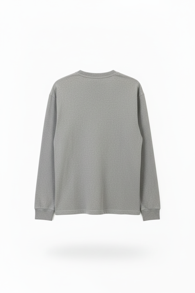 Nike Long-Sleeve Cotton Tee – Loose Fit | Functional Chest Pocket