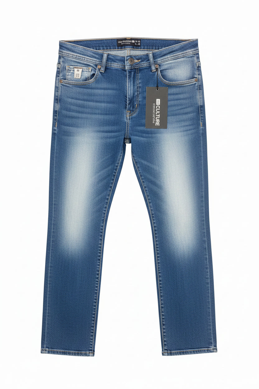 Men's Blue Straight Fit Jeans | One Culture | North Standard