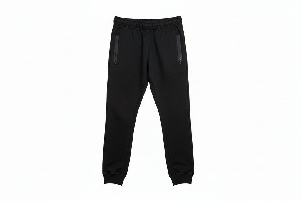 Unisex Cotton Blend Joggers Zipper Pockets