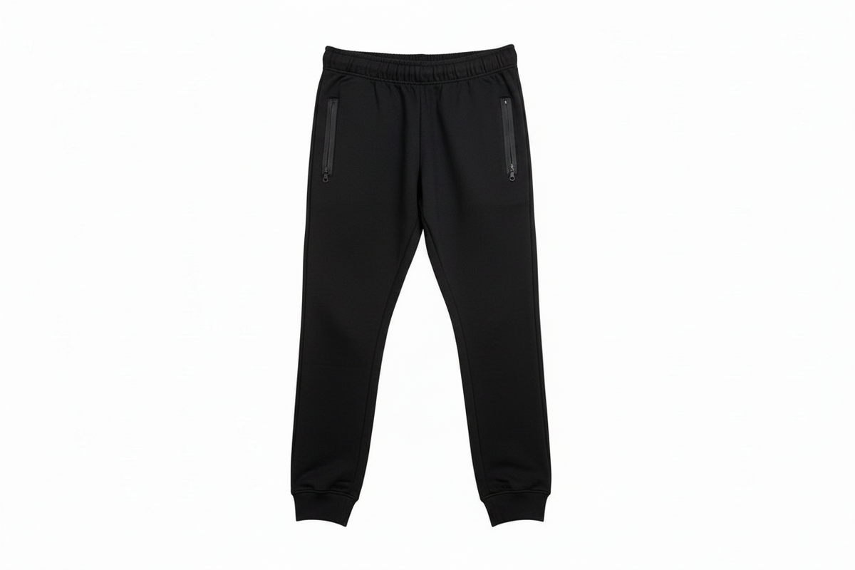 Unisex Cotton Blend Joggers Zipper Pockets