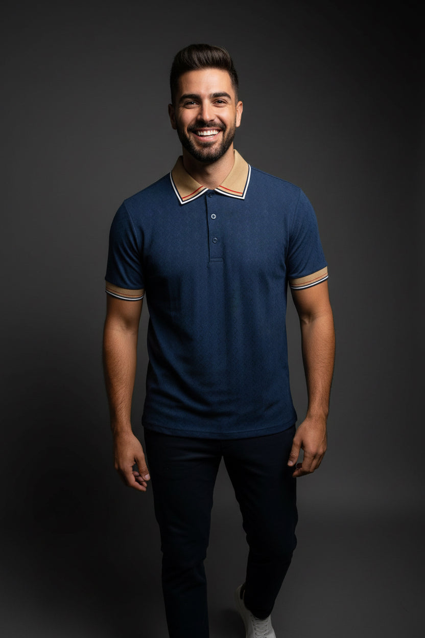 Men's Polo Shirt | Dark Blue | Moderno Jeans
