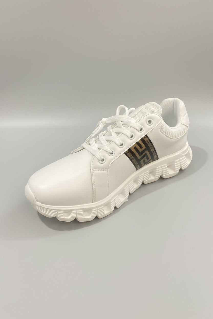 Moderno Men's Casual Sneakers — Black / White