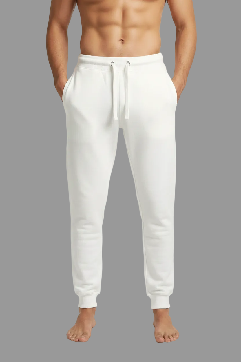 Men's Plain Closed Bottom Joggers