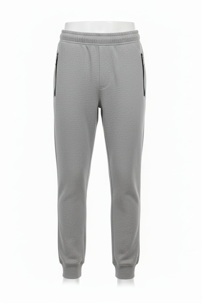 Unisex Cotton Blend Joggers Zipper Pockets