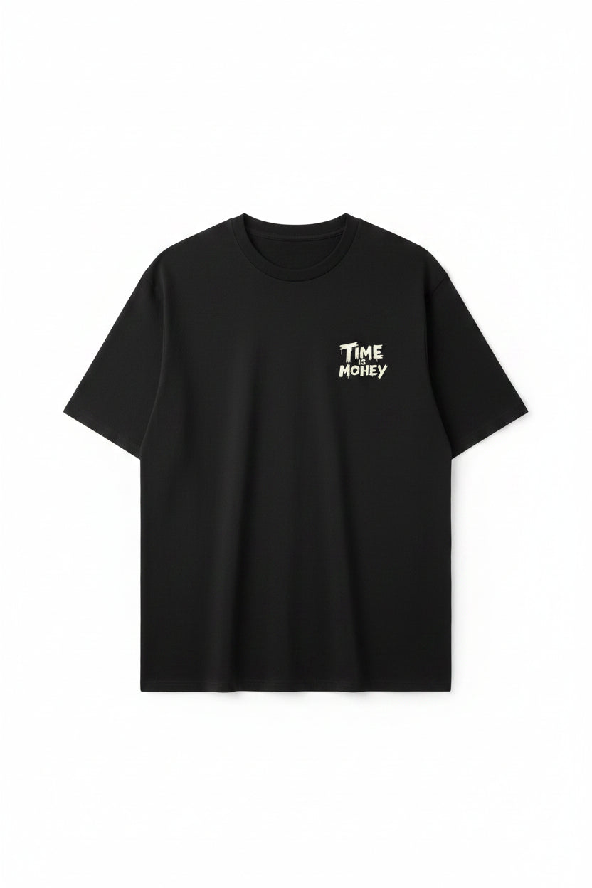 Men's Black Time is Money Graphic T-Shirt | 100% Cotton | North Standard