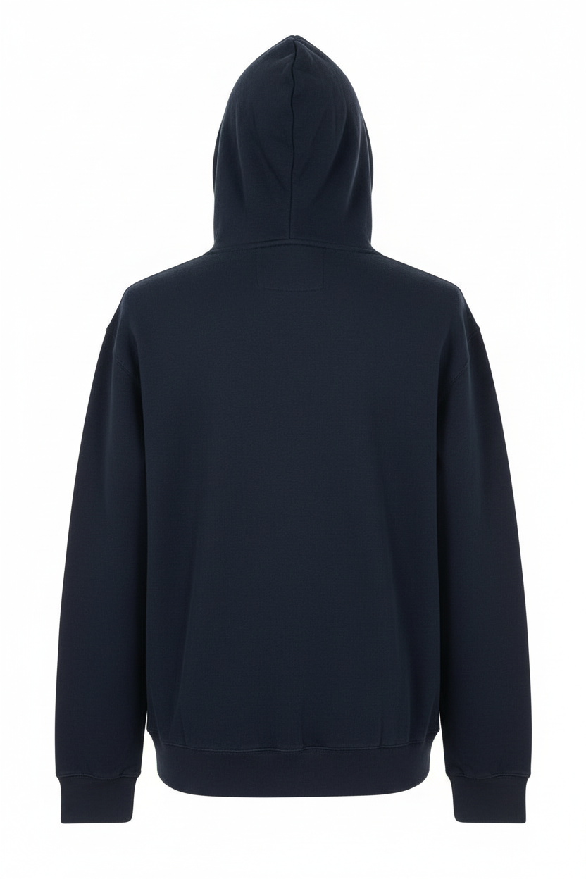 Plain Zip-Up Hoodie – Pre-Shrunk | 80% Cotton 20% Polyester
