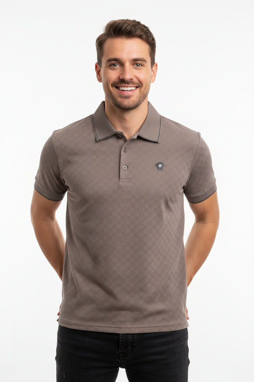 Moderno Men's Polo Shirt — Light Khaki