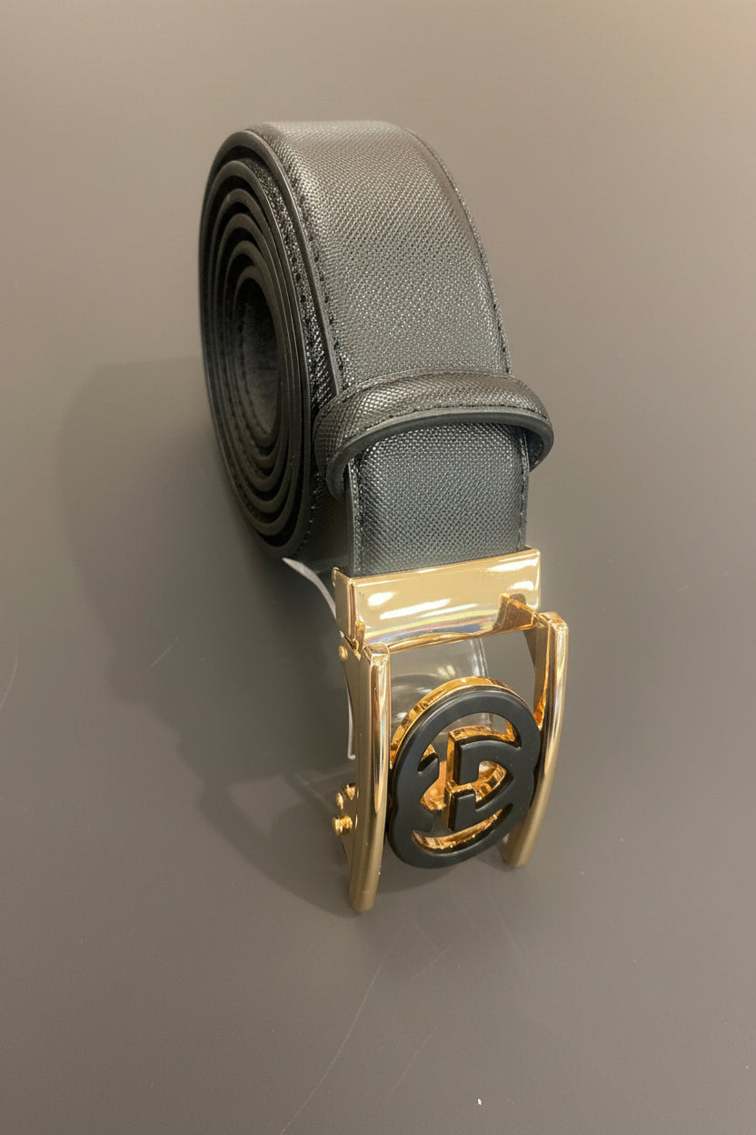 Moderno Men's Stylish Leather Belt — Black