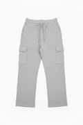 Men's Cargo Fleece Pants, Open Bottom