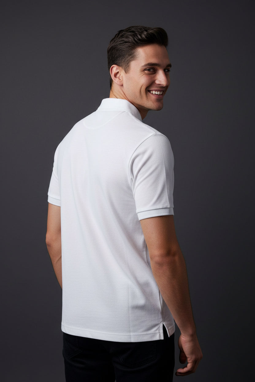 Men's Polo Shirt | White | Moderno Jeans