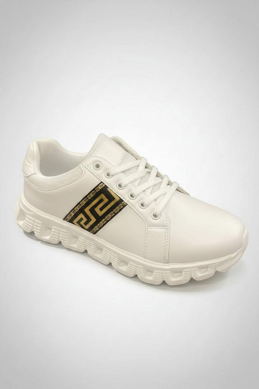 Moderno Men's Casual Sneakers — Black / White
