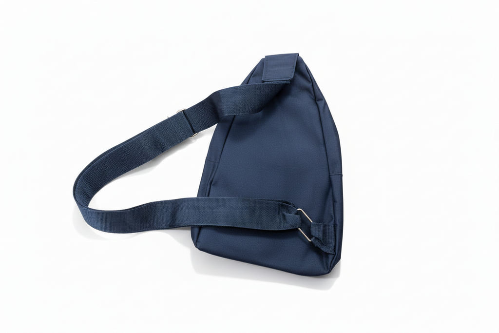 Crossbody Sling Bag – Multi-Pocket Chest Shoulder Bag (Blue or Black)