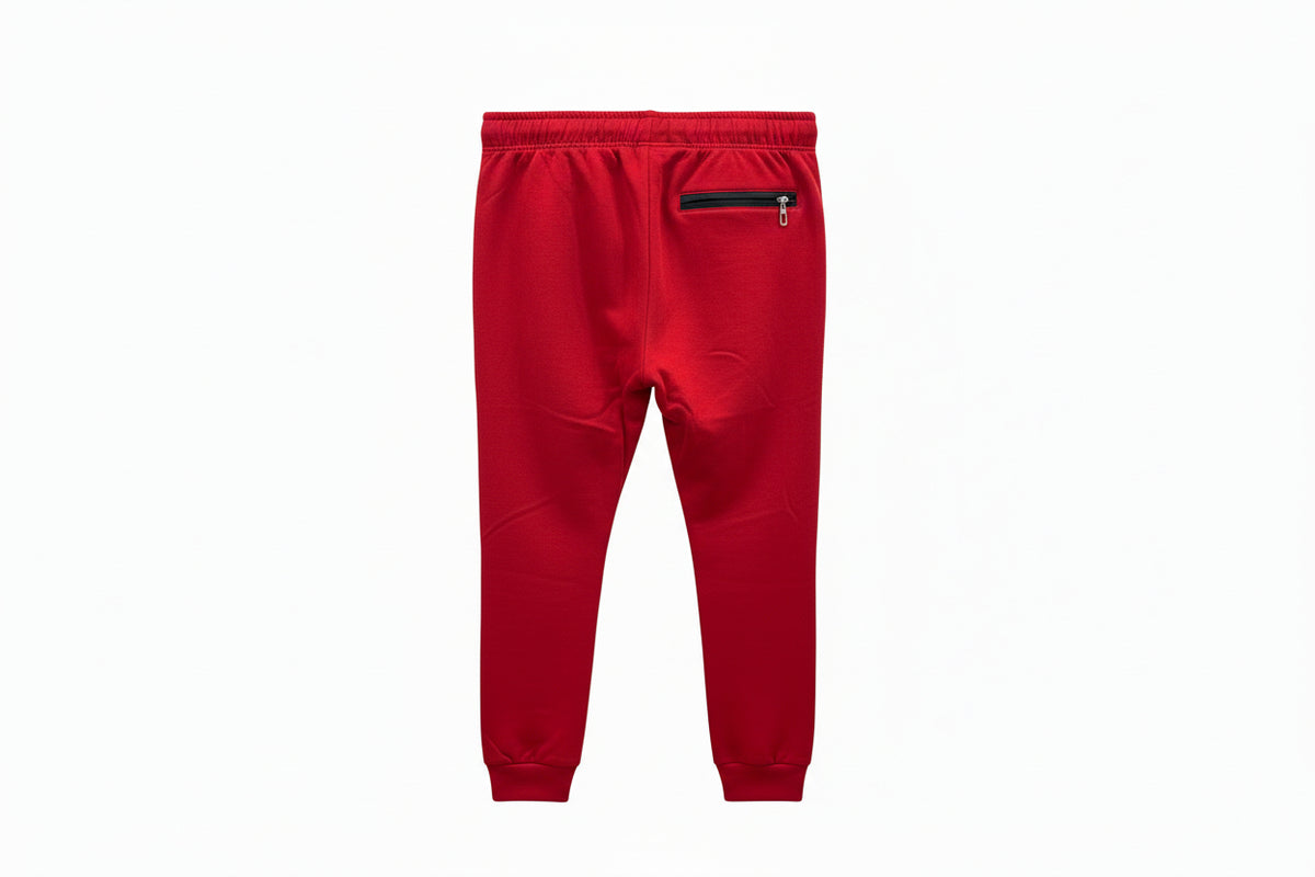 Unisex Cotton Blend Joggers Zipper Pockets