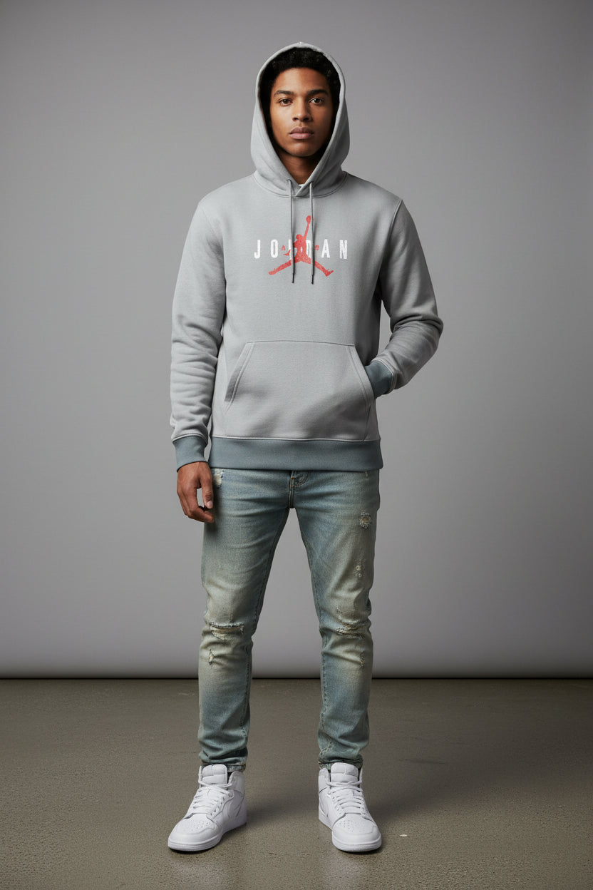 Men's Jordan Grey Hoodie