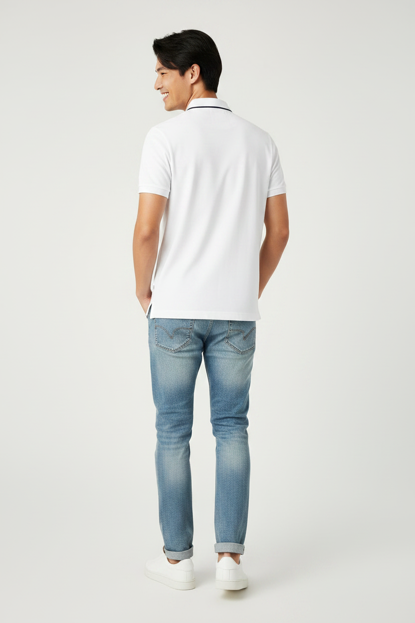 Tommy Hilfiger Men's Logo Polo – White
