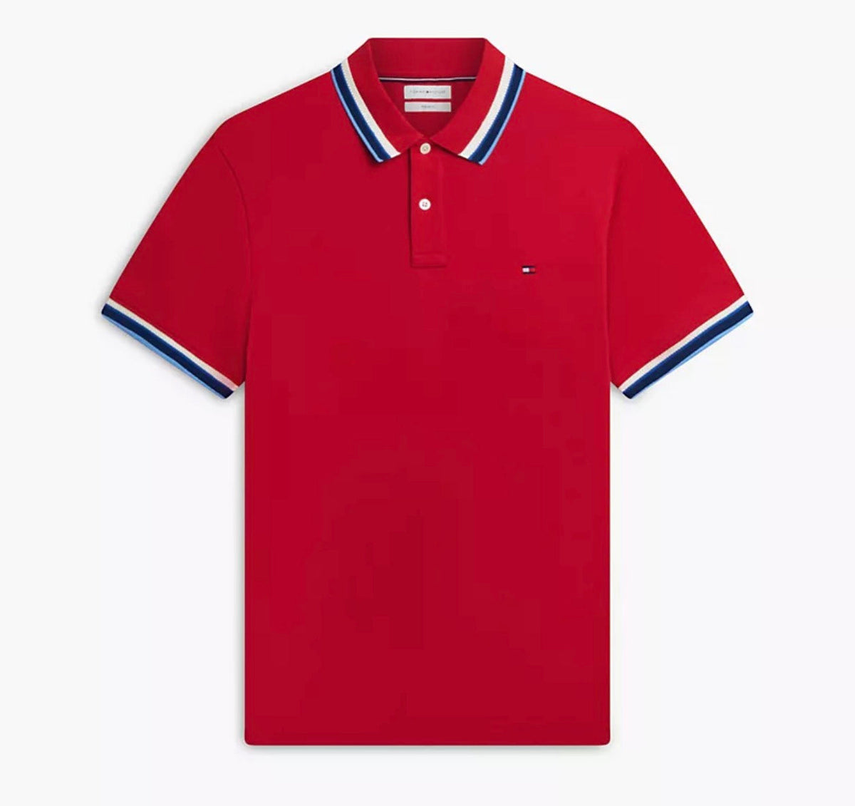 Tommy Hilfiger Men's Tipped Polo – Red
