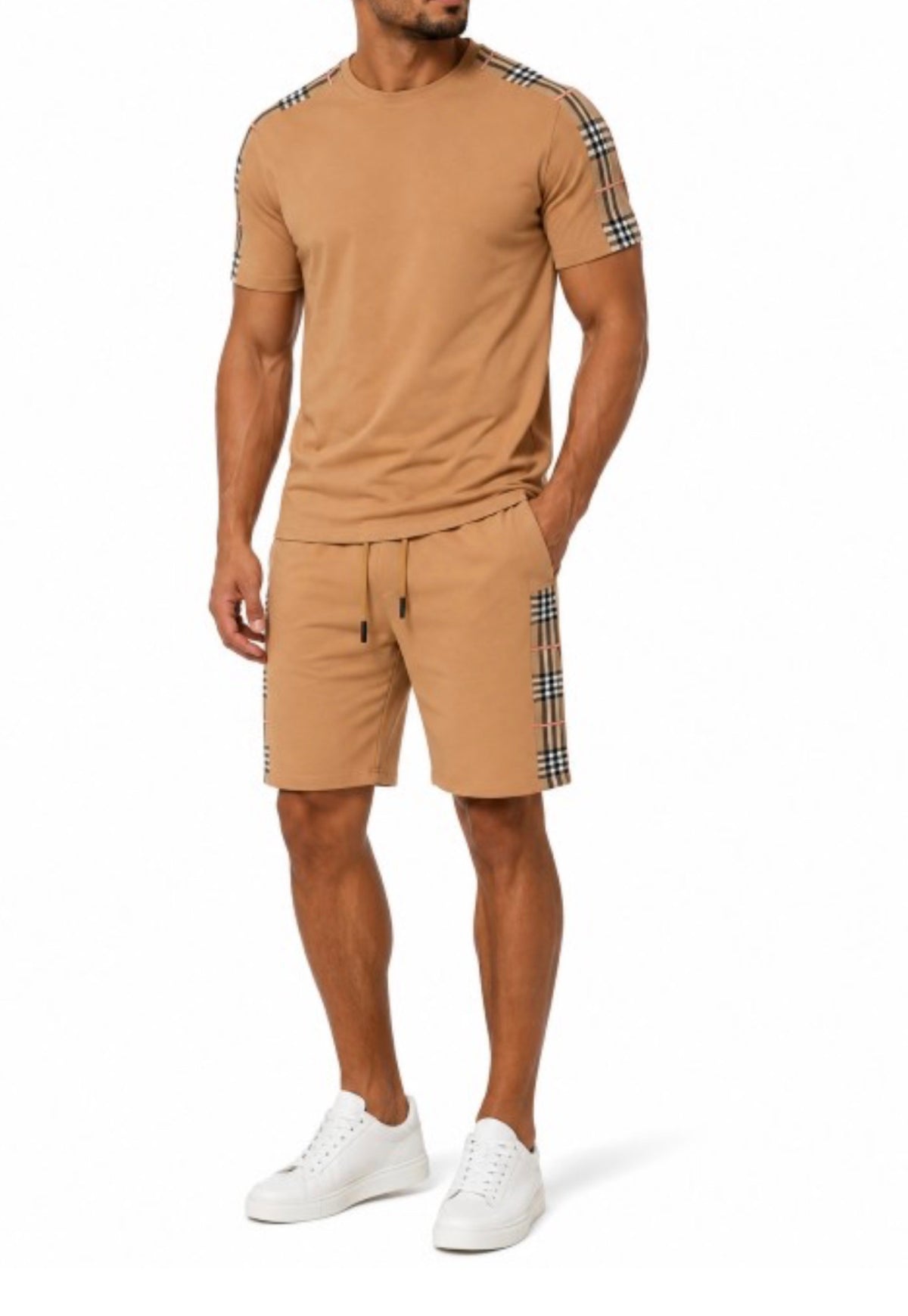 GG Collection Men's Short Set – Khaki
