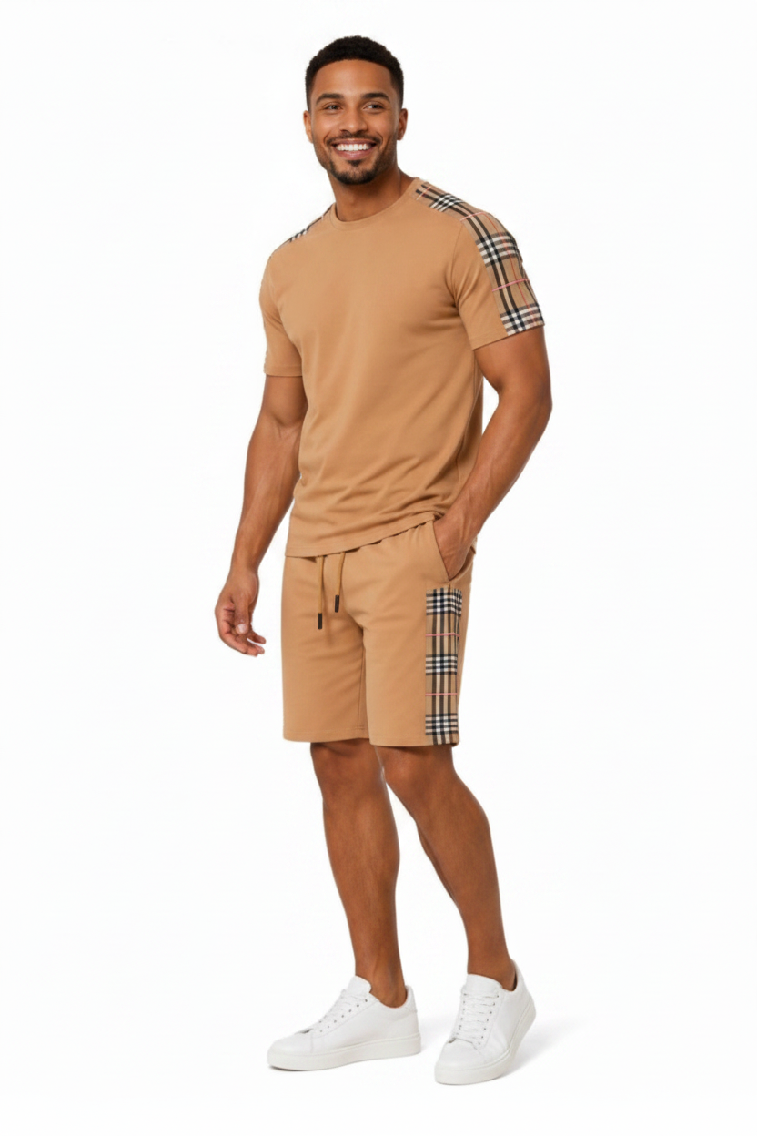 GG Collection Men's Short Set – Khaki