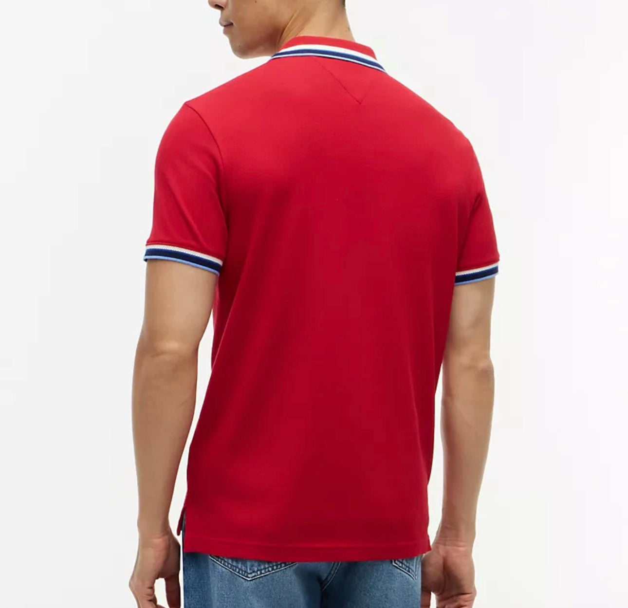 Tommy Hilfiger Men's Tipped Polo – Red
