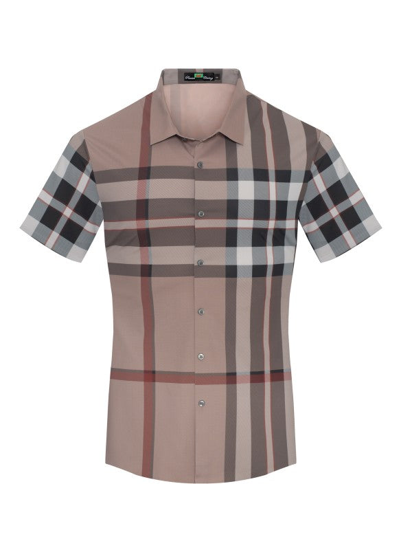 GG Collection Men's Slim Fit Short Sleeve Dress Shirt