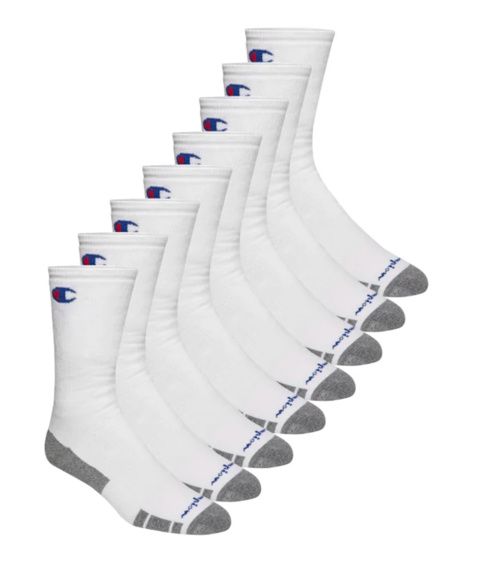 Champion Men's Crew Socks 8-Pack