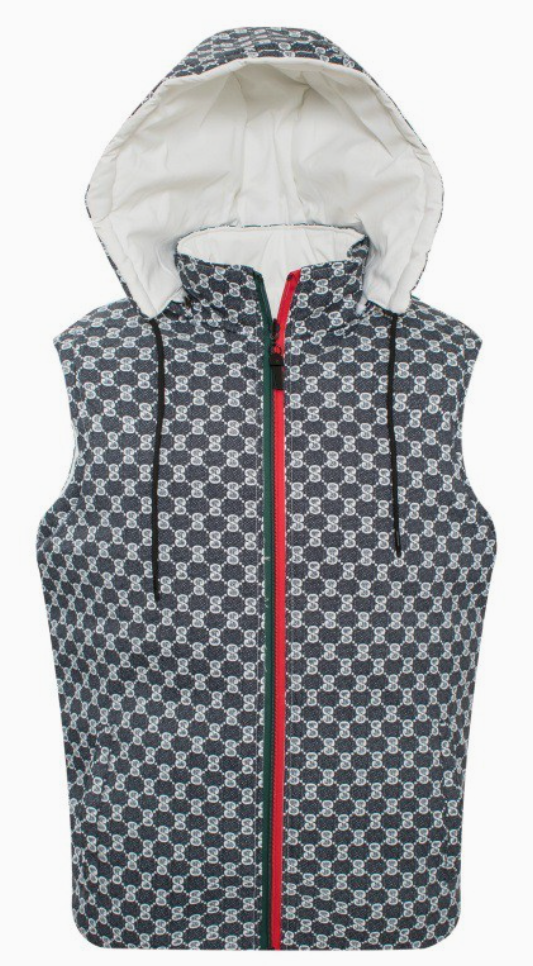 Men's Reversible Vest with Detachable Hood – VIP Collection