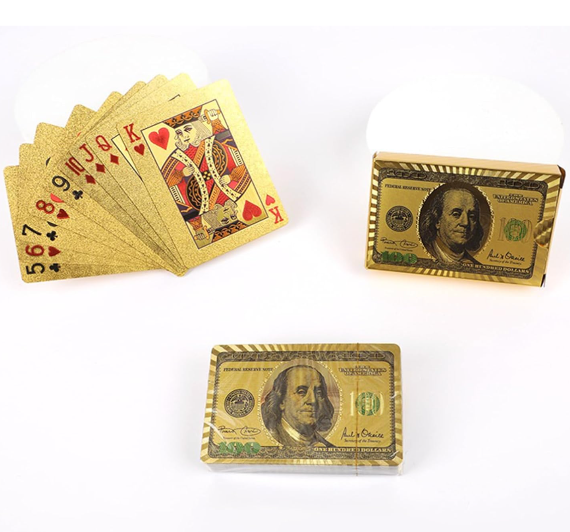 Waterproof Foil Playing Cards | Gold & Silver